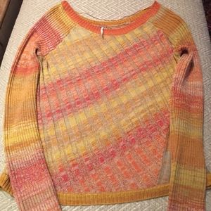 Free People Ombre Diagonal Sweater size Large
